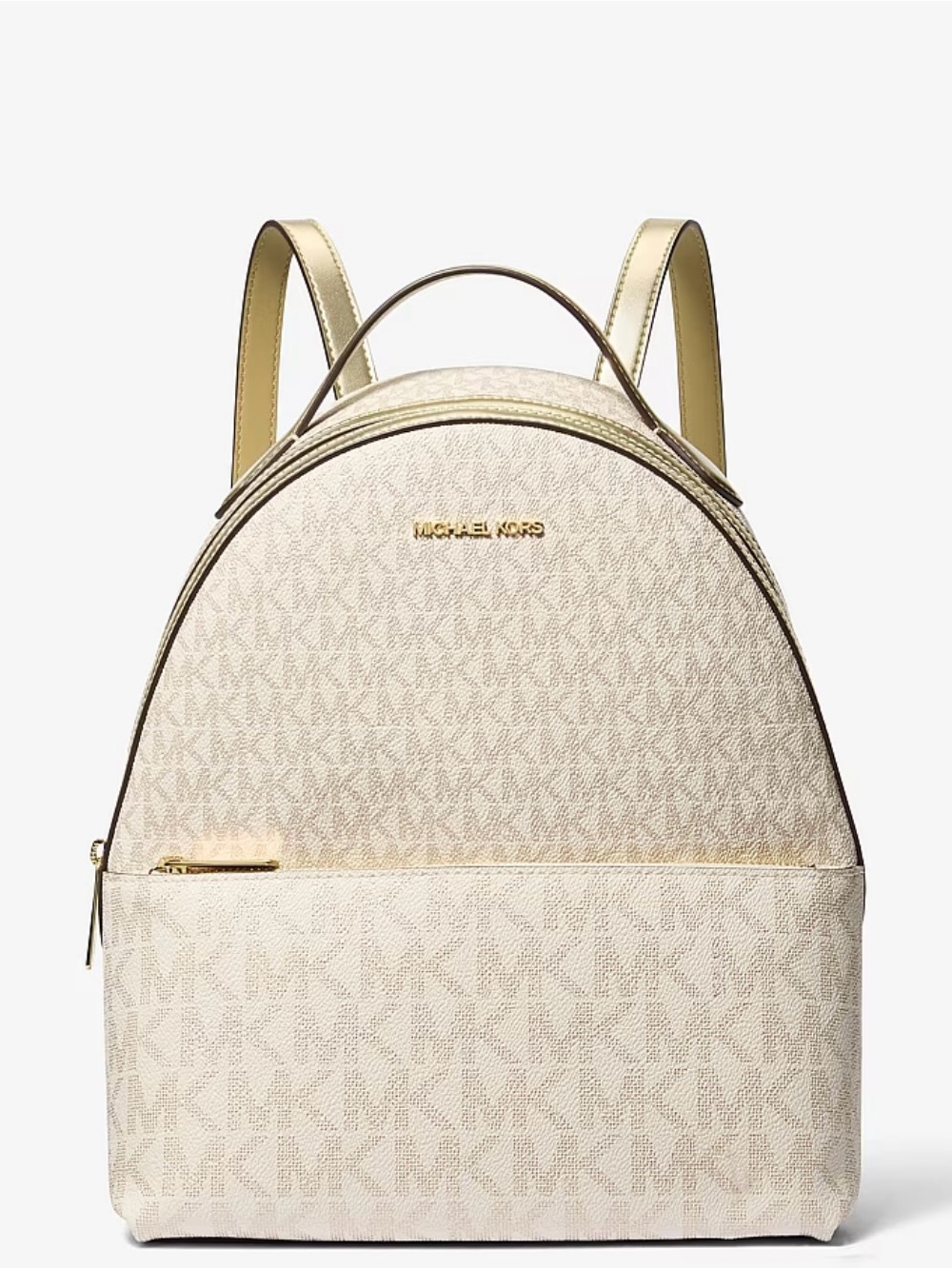 Michael Kors Sheila Medium Two-Tone Signature Logo Backpack